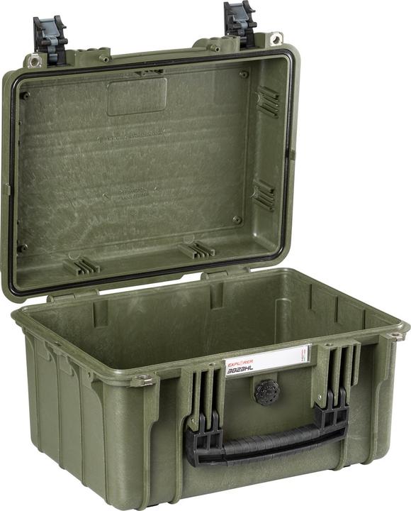 Actual product image Explorer Cases Outdoor case 3823HL.G E green empty (W x H x D) 38 x 27 x 23 (Camera shoulder bag, 23.60 l)