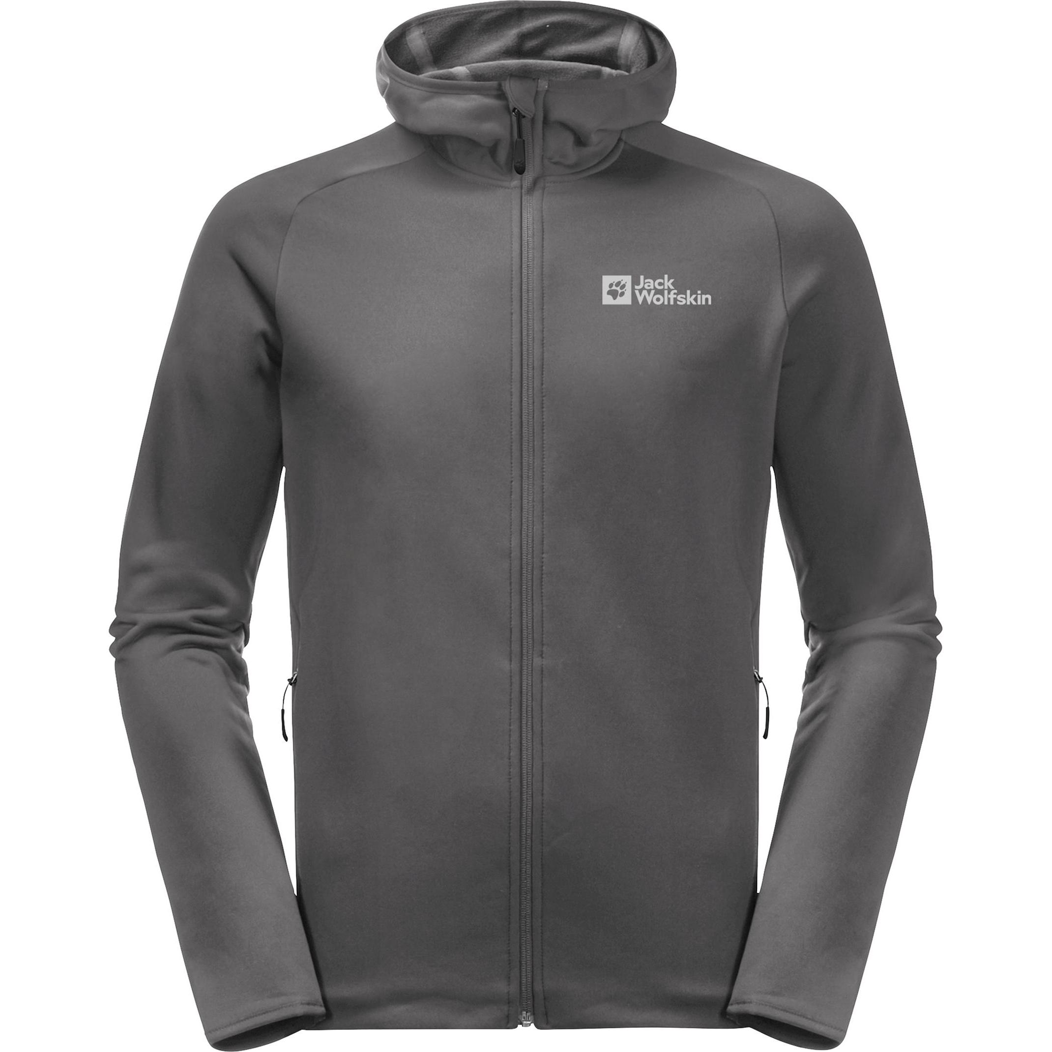 Jack Wolfskin, Herren, Jacke, Baiselberg Hooded Fz M (XL), Grau, XL