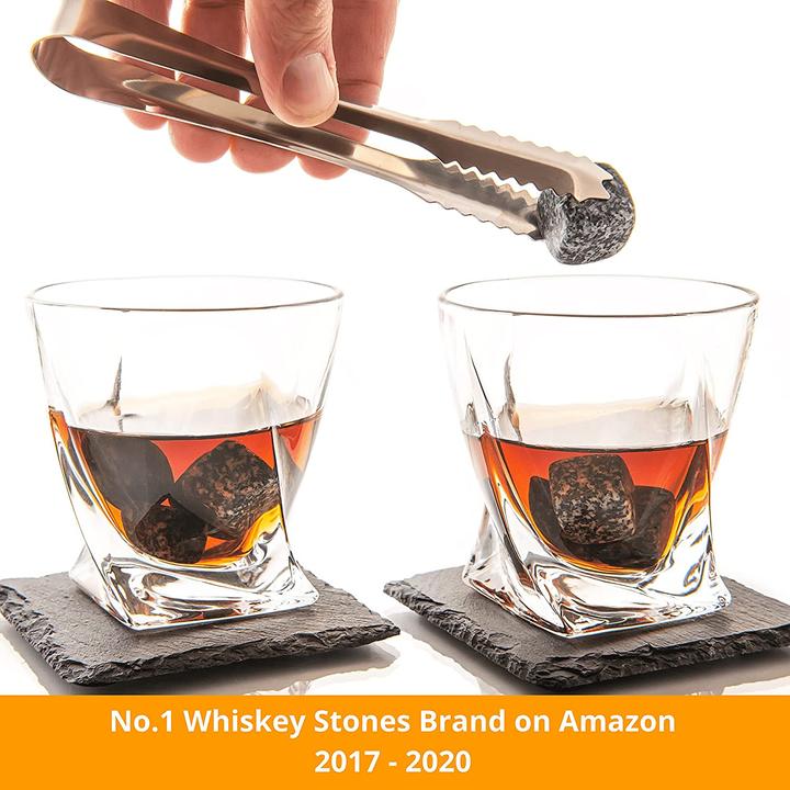 Actual product image AMERIGO Whisky stones gift set (Whisky glass)