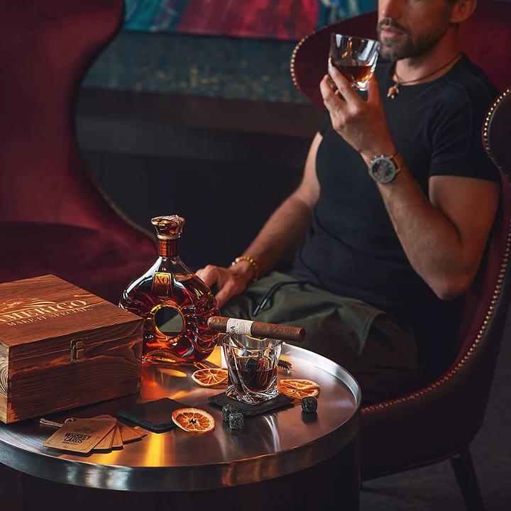 Actual product image AMERIGO Whisky stones gift set (Whisky glass)