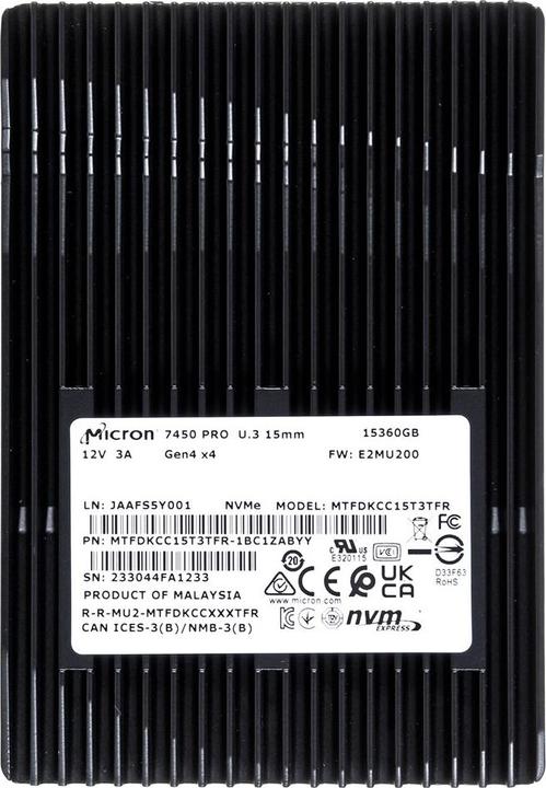 Produktbild Micron 7450 PRO (15360 GB, 2.5")