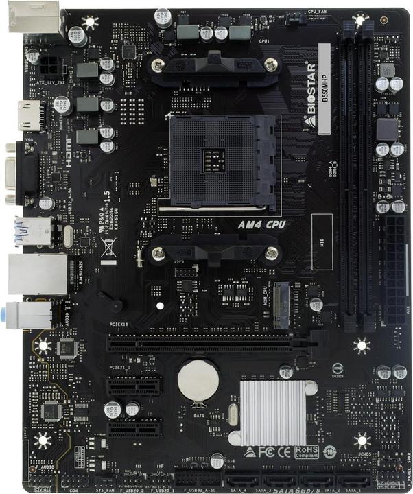Actual product image Biostar B550MHP (AM4, AMD B550, mATX)