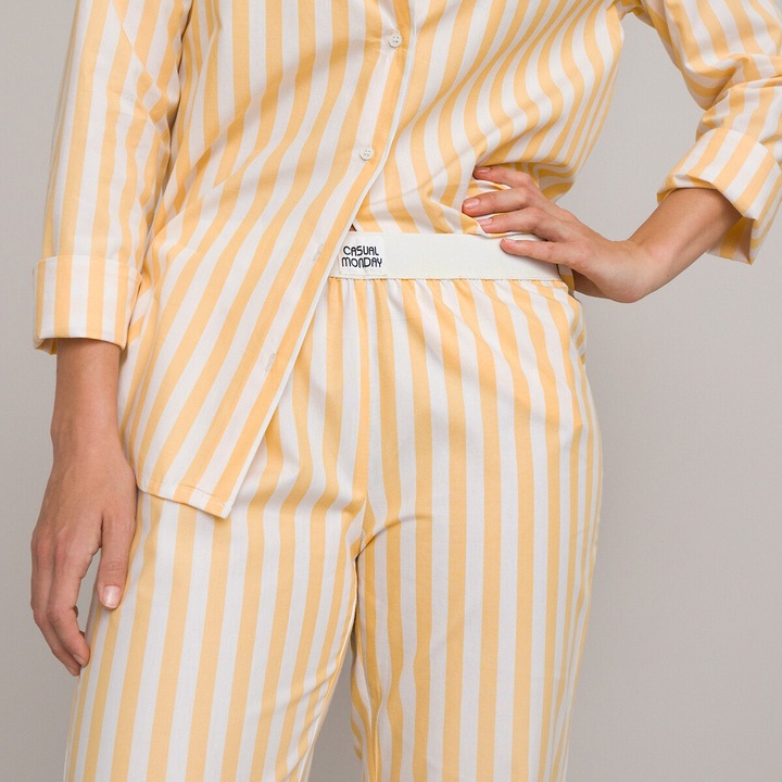 Image du produit La Redoute Collections Pyjama rayé en popeline de coton (34)