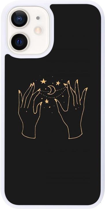 Produktbild PhoneLook Hülle Silikon weiss Grey magic hands (Apple iPhone 12 mini)