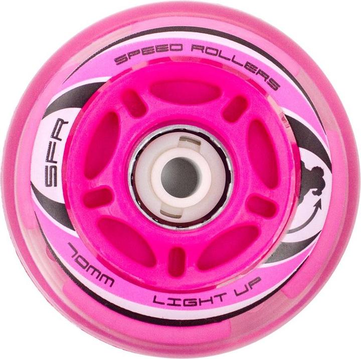 Produktbild Sfr Inline Skate Wheels Light Up Inline Pink 2023 (70 mm, 82a)