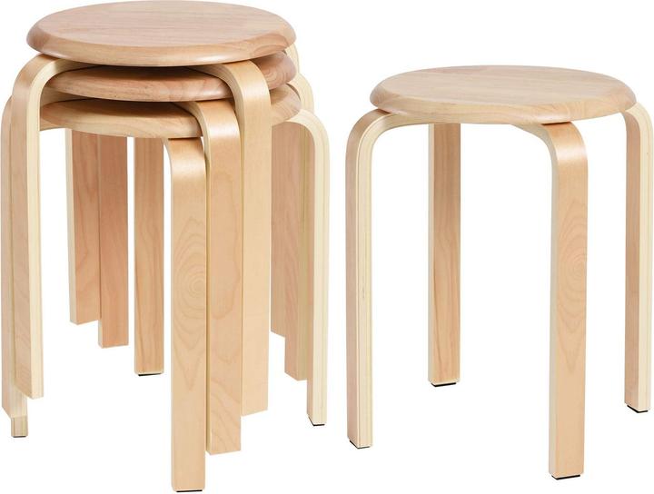 Produktbild Ibuyke 4er-Set Holzstapelstuhl