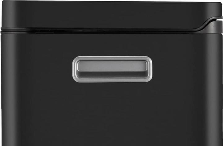 Actual product image EKO Waste separation system X-Cube pedal bin black 2 x 20 L made of brushed stainless steel with (40 l)