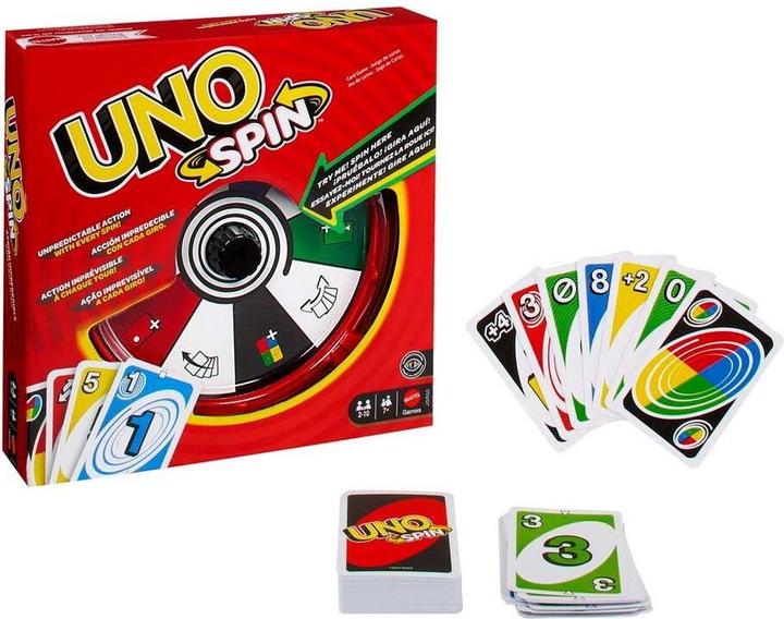 Produktbild Mattel Games UNO Spin (Multilingual)