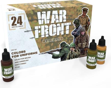 Paint Set Warfront SOLDIERS - COLORS FOR UNIFORMS