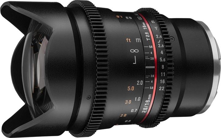 Actual product image Samyang 16mm T2.6 Sony E (Sony E, APS-C / DX, full size)