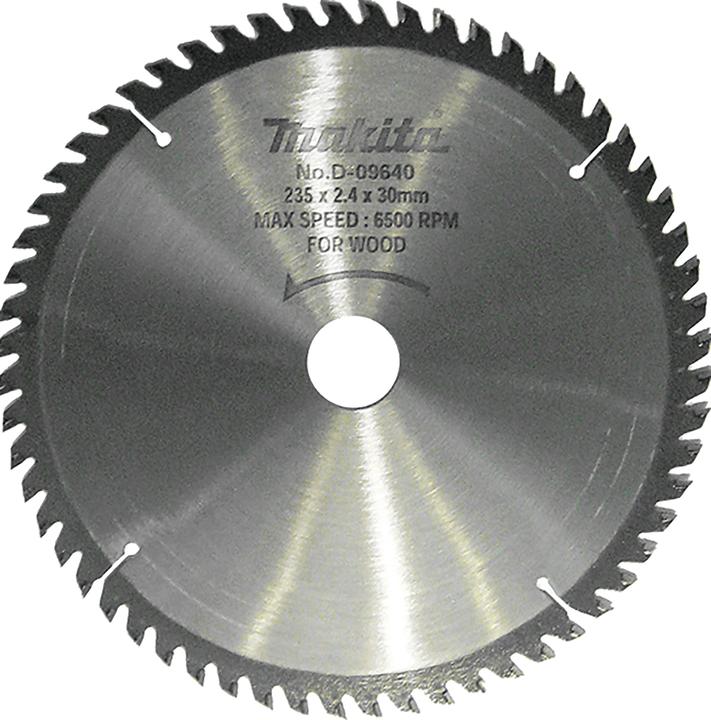 Actual product image Makita D-09640 TCT saw 235X2.4X30mm 15° T60 Standard wood
