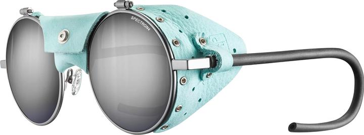 Blau, Grau, hellblau-braun, Light Blue / Brown Silver Flash