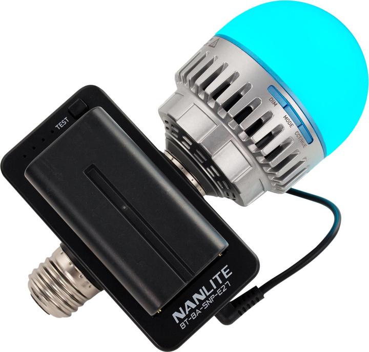 Image du produit Nanlite Adaptateur de batterie NP-F avec filetage E27 (Poignée d'alimentation, Poignée)