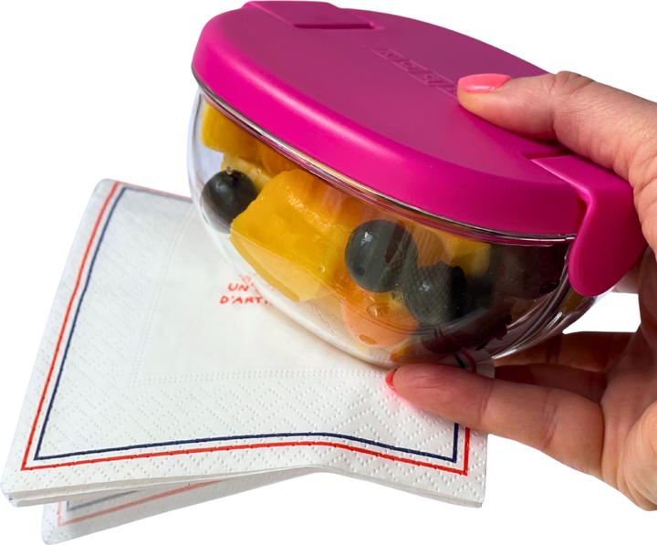 Produktbild Yumbox Snack Bowl, 380ml - Raspberry Pink