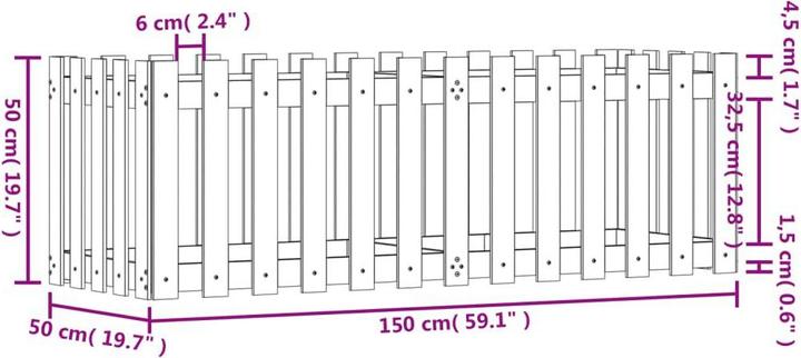 Produktbild vidaXL Hochbeet