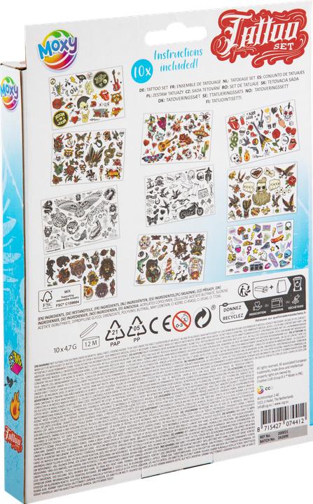 Actual product image Grafix Tattoo set blue