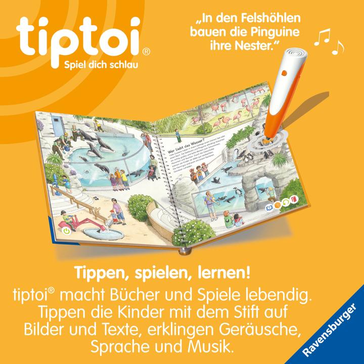 Actual product image Ravensburger tiptoi® Wieso? Weshalb? Warum? - Tiere im Zoo (German)
