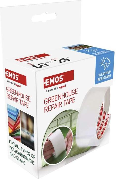 Actual product image Emos Repair tape for polycarbonate and glass, 25 m x 50 mm, transparent (50 mm)