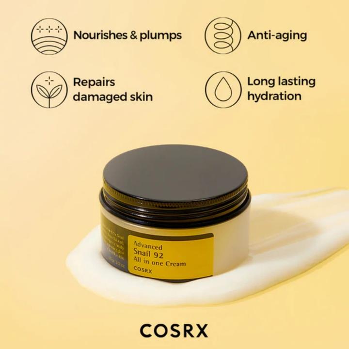 Actual product image Cosrx Advanced Snail 92 All In One Cream (100 ml, 24h cream)