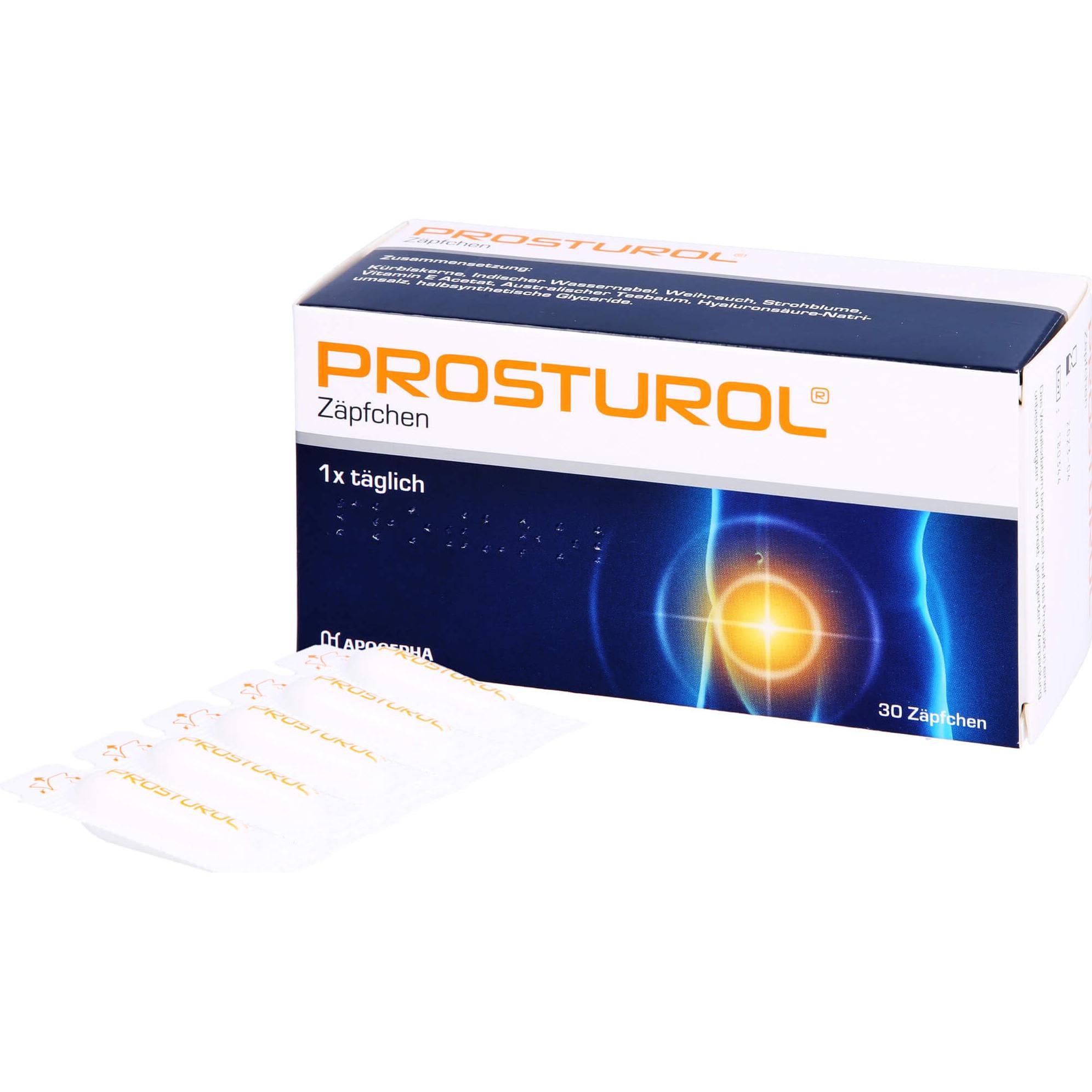 Thumbnail - Apogepha, Intimpflege, PROSTUROL Zäpfchen bei Prostatitis und gutartiger Prostatavergrösserung, 30 St. Zäpfchen (Intimwa...
