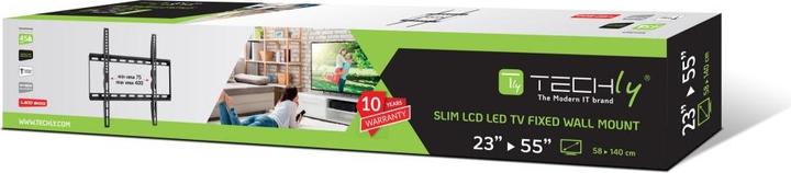 Produktbild Techly Fixed Slim Wall Mount (Wand, 55", 45 kg)