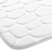 Douceur D'intérieur Badmat, wit, 40 x 60 cm, effen microvezel (40 x 60 cm)