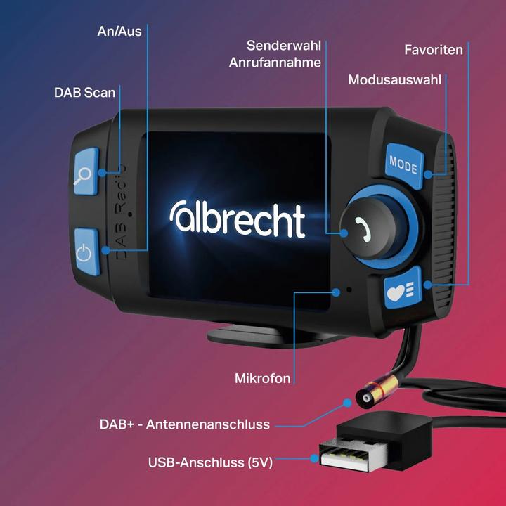 Produktbild Albrecht DR55 DAB+ Autoradio-Adapter