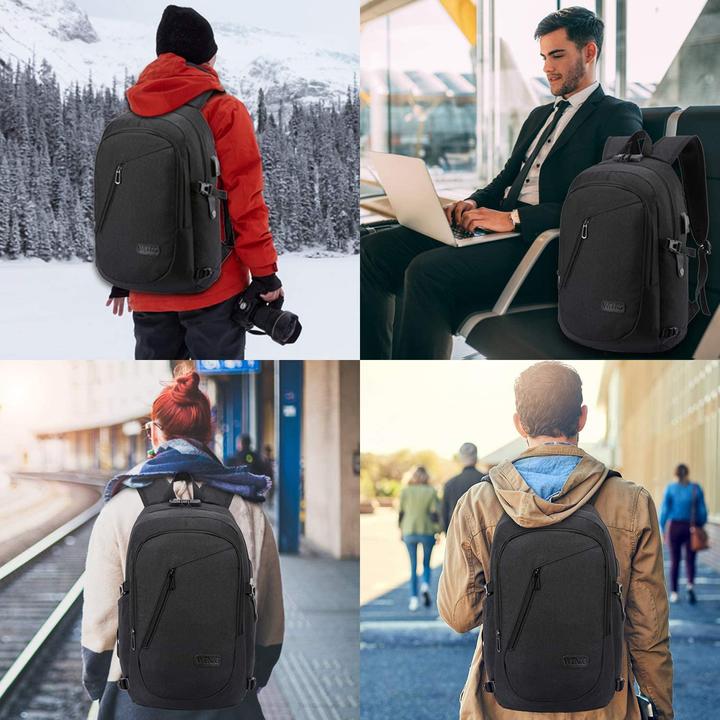 Produktbild Wenig Anti-Diebstahl Laptoptasche (15.6 Zoll, Schwarz)