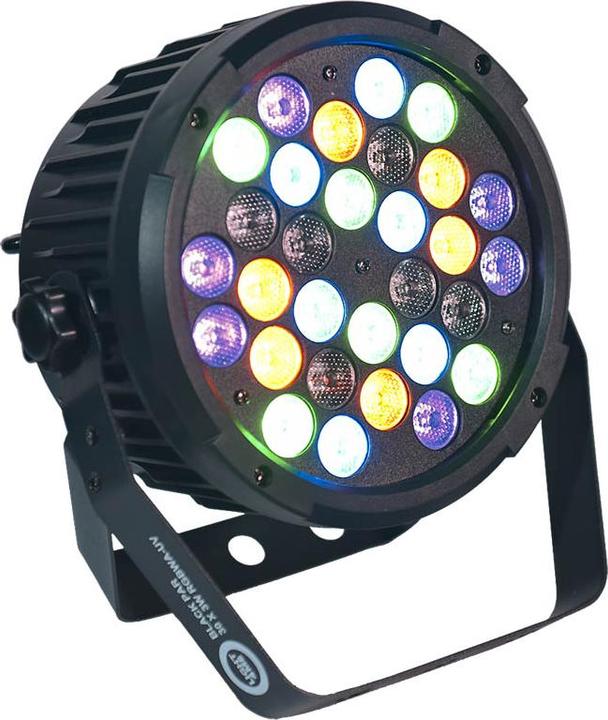 Light4Me BLACK PAR 30x3W RGBA-UV LED Bühnenscheinwerfer (3 W, LED)