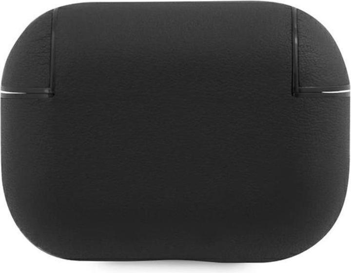 Produktbild BMW BMAP2SSLBK AirPods Pro 2 cover czarny/black Geniune Leather Silver Logo (Kopfhörer Hülle)