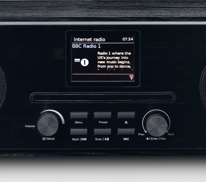 Actual product image Lenco DIR-261BK (DAB+, FM, Web radio, Wi-Fi, Bluetooth)