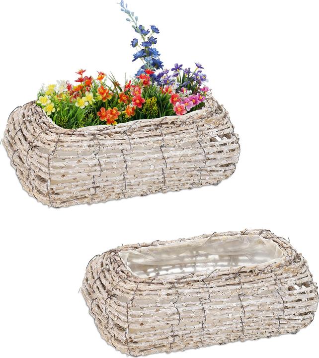 Image du produit Relaxdays 2x pot de fleurs (25 cm)