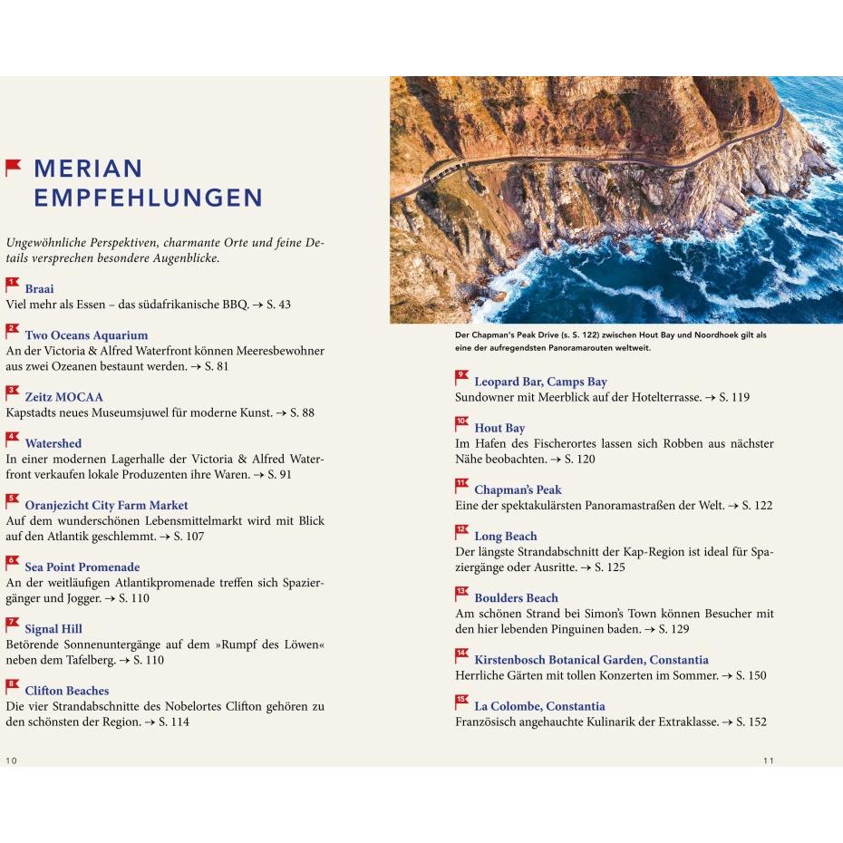 Thumbnail - MERIAN Reiseführer Kapstadt mit Winelands & Garden Route, Ratgeber von Sandra Vartan
