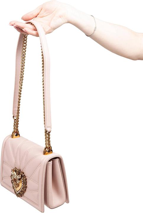 Immagine prodotto Dolce & Gabbana medium devotion bag in matelassé nappa color powder