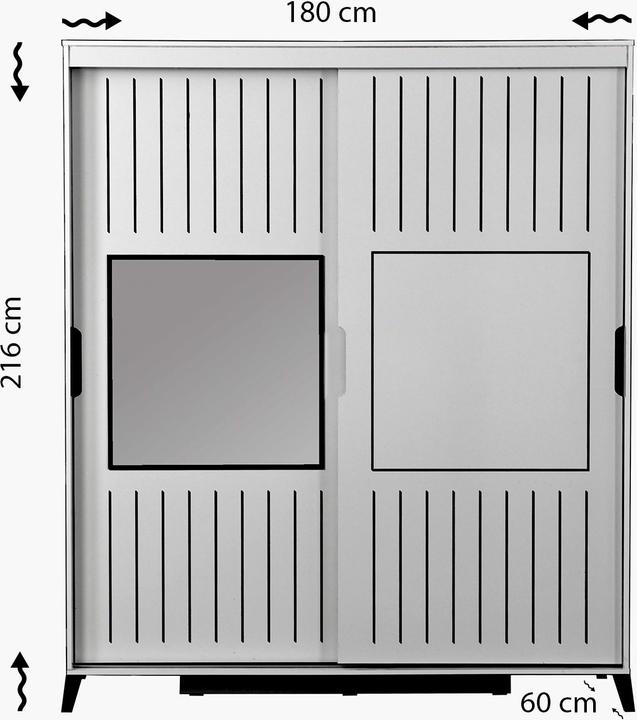 Actual product image Hanah Home Aydin (180 x 60 x 216 cm)