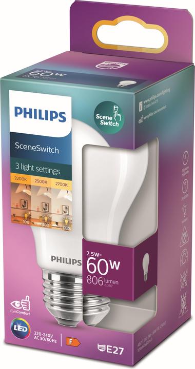 Actual product image Philips Professional Lamp 2 W to 8 W (60 W) E27 variable colour temperature (E27, 806 lm, 1 x)