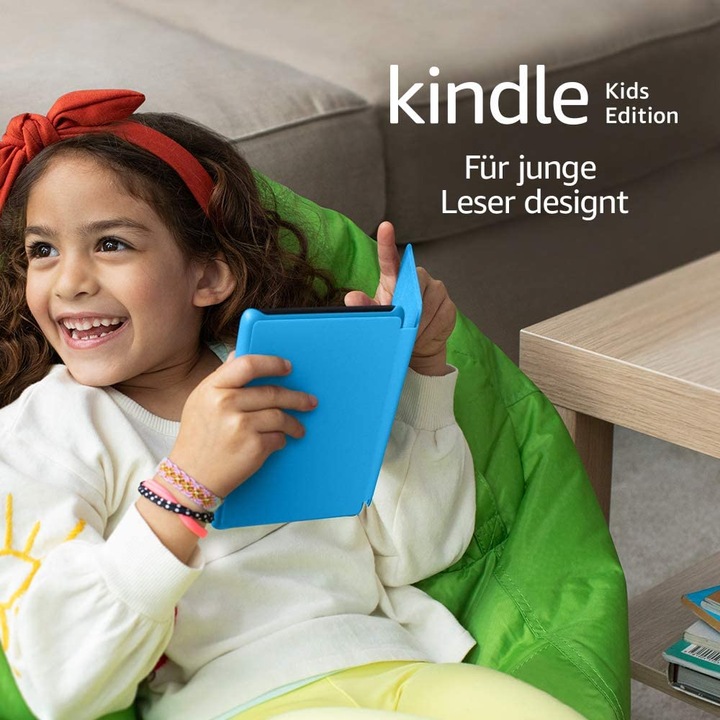 Produktbild Amazon Kindle Kids Edition without Special Offers inkl. Hülle (2019) (6", 8 GB, Schwarz, Blau)