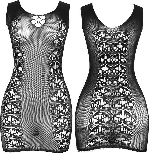 Produktbild Subblime 952167 Kurzer Elastischer Netz-Bodystocking Schwarz Eine Grã–Sse (One Size)