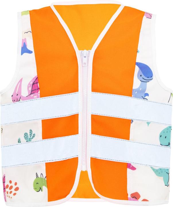 Produktbild Korntex Kinder Warnweste Dinosaurs Orange/Brachiosaurus CO2 Neutral XS EN 17353 ® ACTDINBRA (XS)