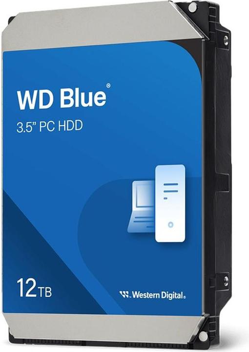 WD Blue 12TB SATA 6Gb/s HDD Desktop (12 TB, 3.5", CMR)
