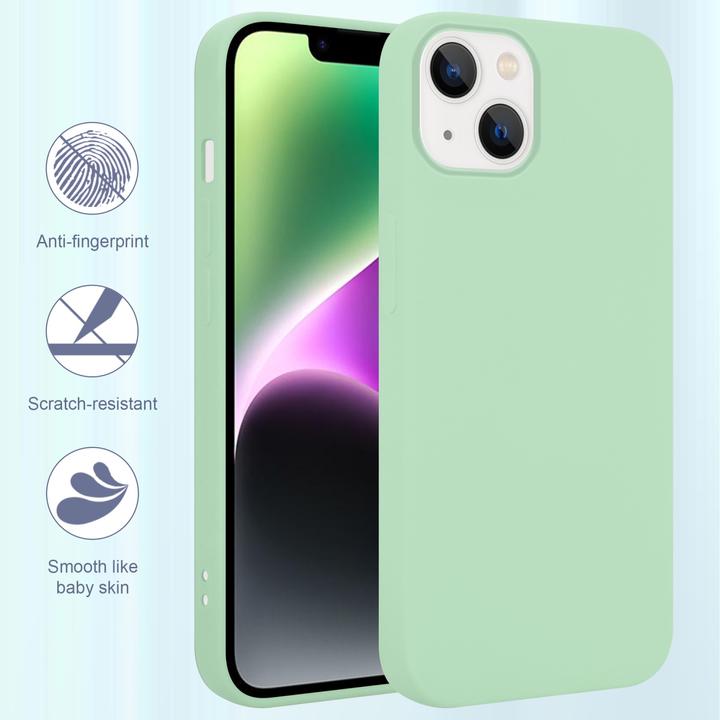 Produktbild Cadorabo Hülle für Apple iPhone 14 im TPU Liquid Silicone Case Style (Apple iPhone 14)