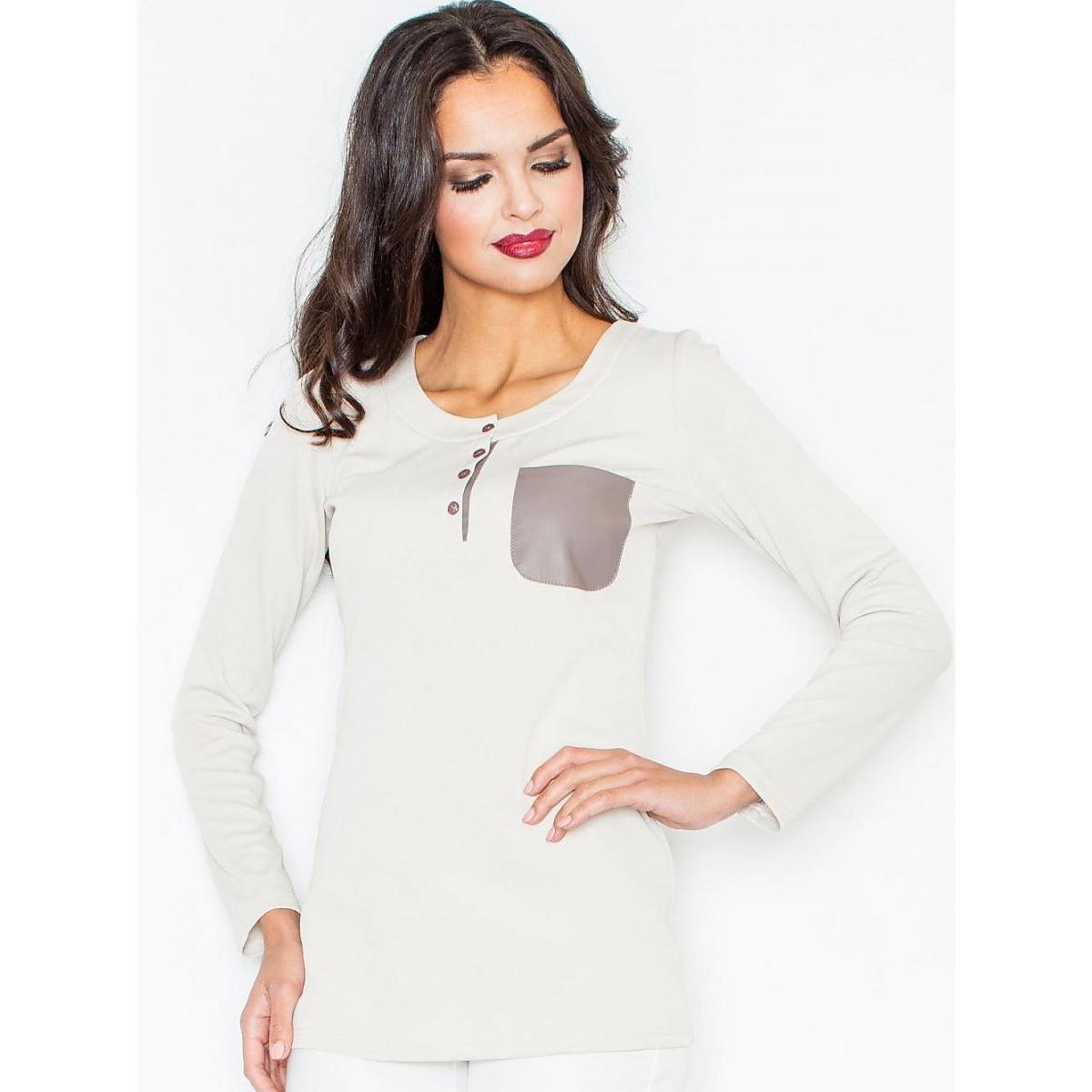 Figl, Damen, Bluse, Bluse, Beige, (S)