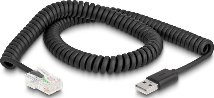 Produktbild Delock RJ50 zu USB 2.0 Typ-A Barcode Scanner Spiralkabel 2 m
