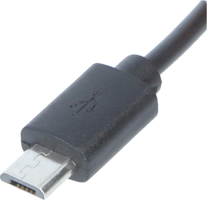 Actual product image Keeppower USB distributor type-A to 4 x Micro USB length: 0.2 m up to 2.1A (0.20 m, USB 2.0)