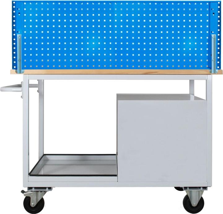 Actual product image ADB Mobile workbench with perforated wall (130 cm, 60 cm)