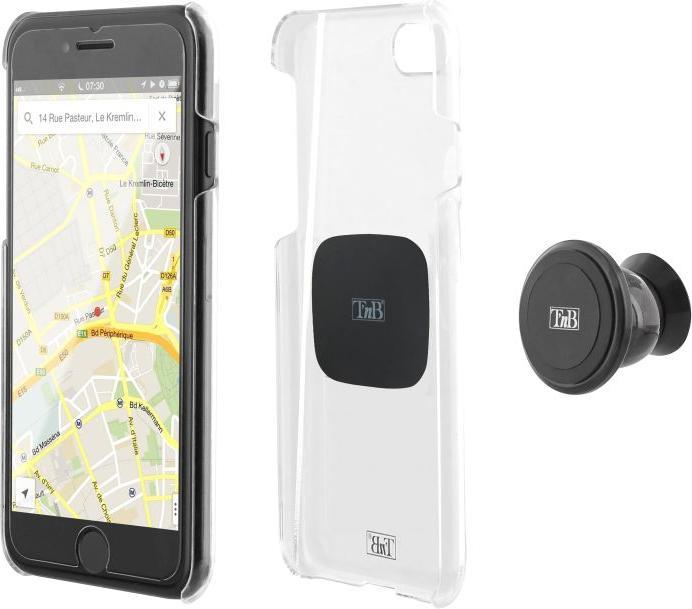 Image du produit T'nB Support magnétique rotatif de téléphone compatible (Noir)