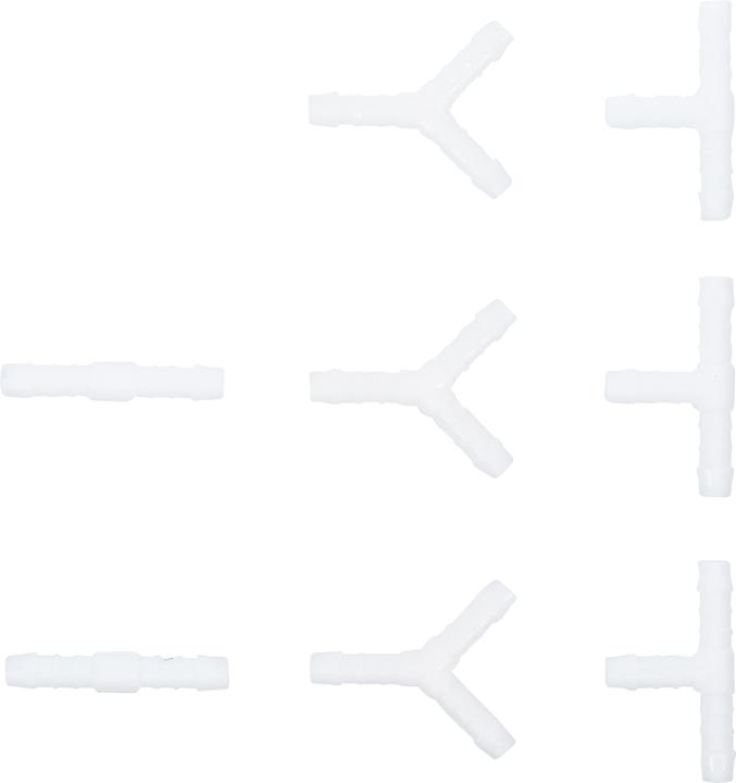 Actual product image BGS Hose Connector Assortment Fuel Resistant 8 mm 8 pcs. (Hose connector, 8 mm)