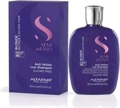 Actual product image Alfaparf Semi Di Lino Anti-Yellow Low Shampoo (250 ml, Liquid shampoo)
