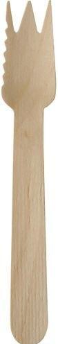 Papstar Forchette per torte e snack "pure" con bordo seghettato su un lato (100 x)
