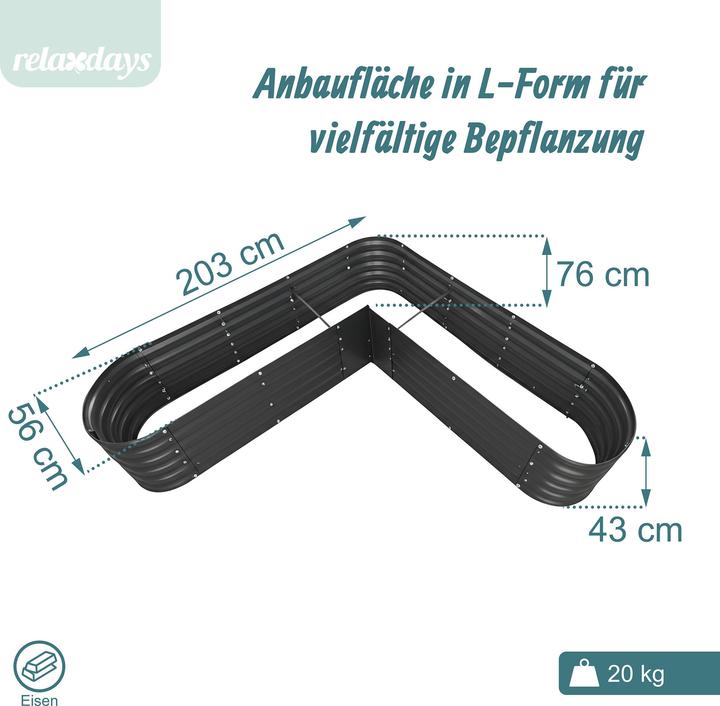 Produktbild Relaxdays Hochbeet